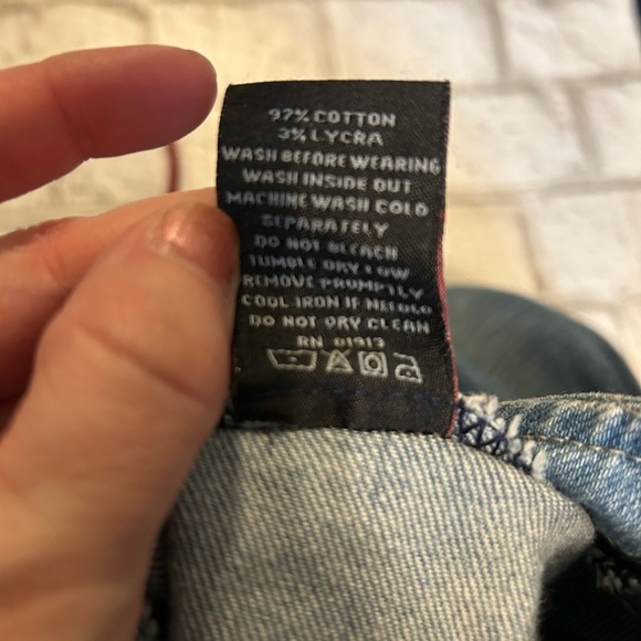 Denim and Red Kids Casual Dress - Picture 7 of 7